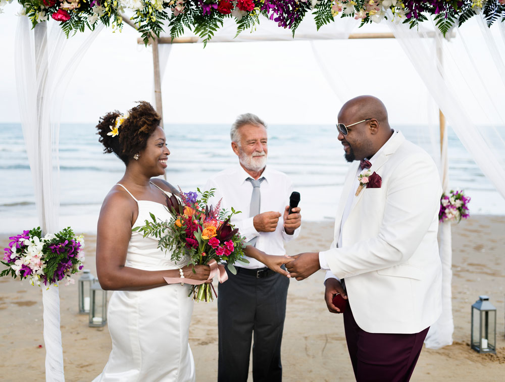 Le renouvellement des vœux de mariage.