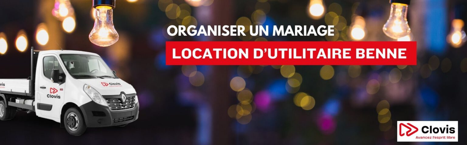 Location d'utilitaire benne pour un mariage à La Réunion